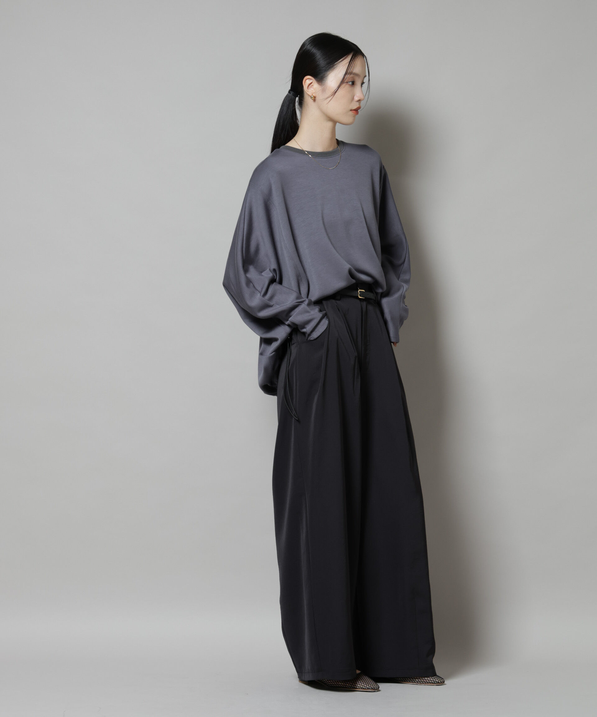 nano･universe「ドルマンスリーブバックドロストヘムカットプルオーバー」|Tシャツ・カットソー|