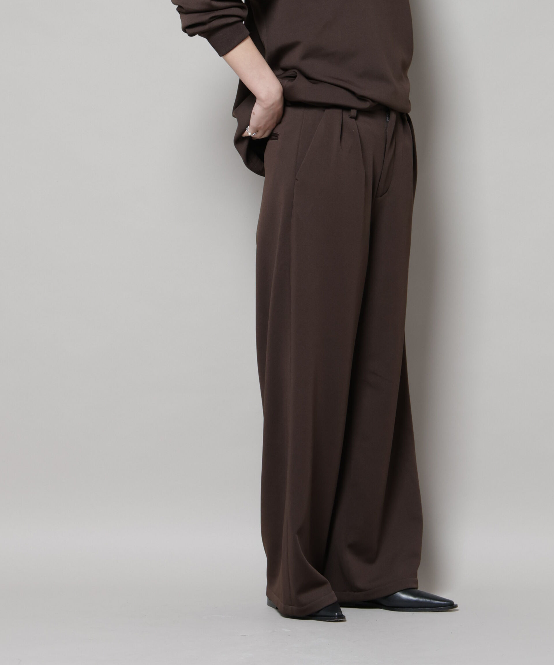 nano･universe「「MC」coveross(R)フリースボンディングパンツ(セットアップ可)」|チノ|