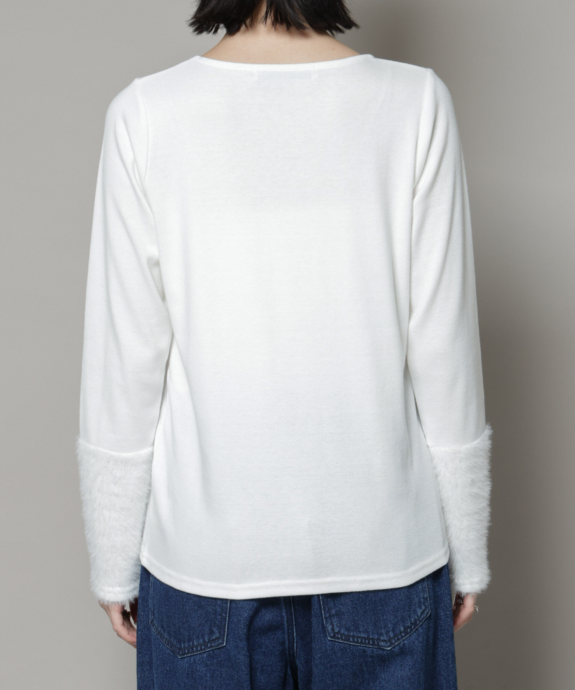 nano･universe「ジレワンピース&times;ファースリーブトップス アンサンブルセット」|ワンピース|