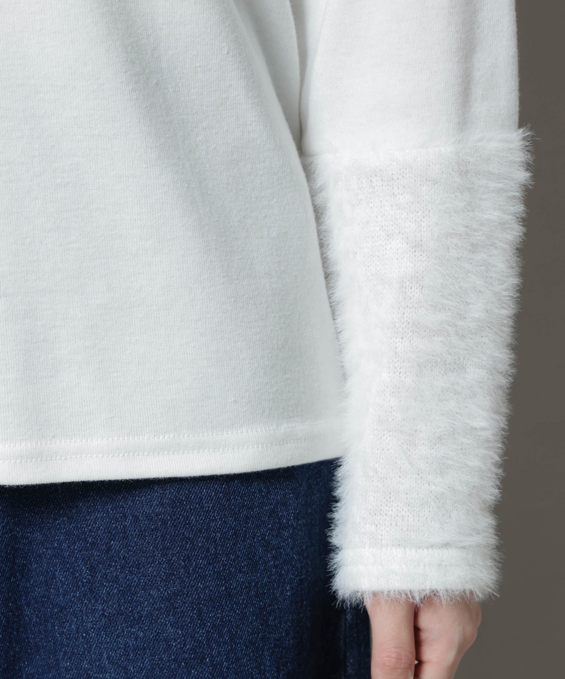 nano･universe「ジレワンピース&times;ファースリーブトップス アンサンブルセット」|ワンピース|