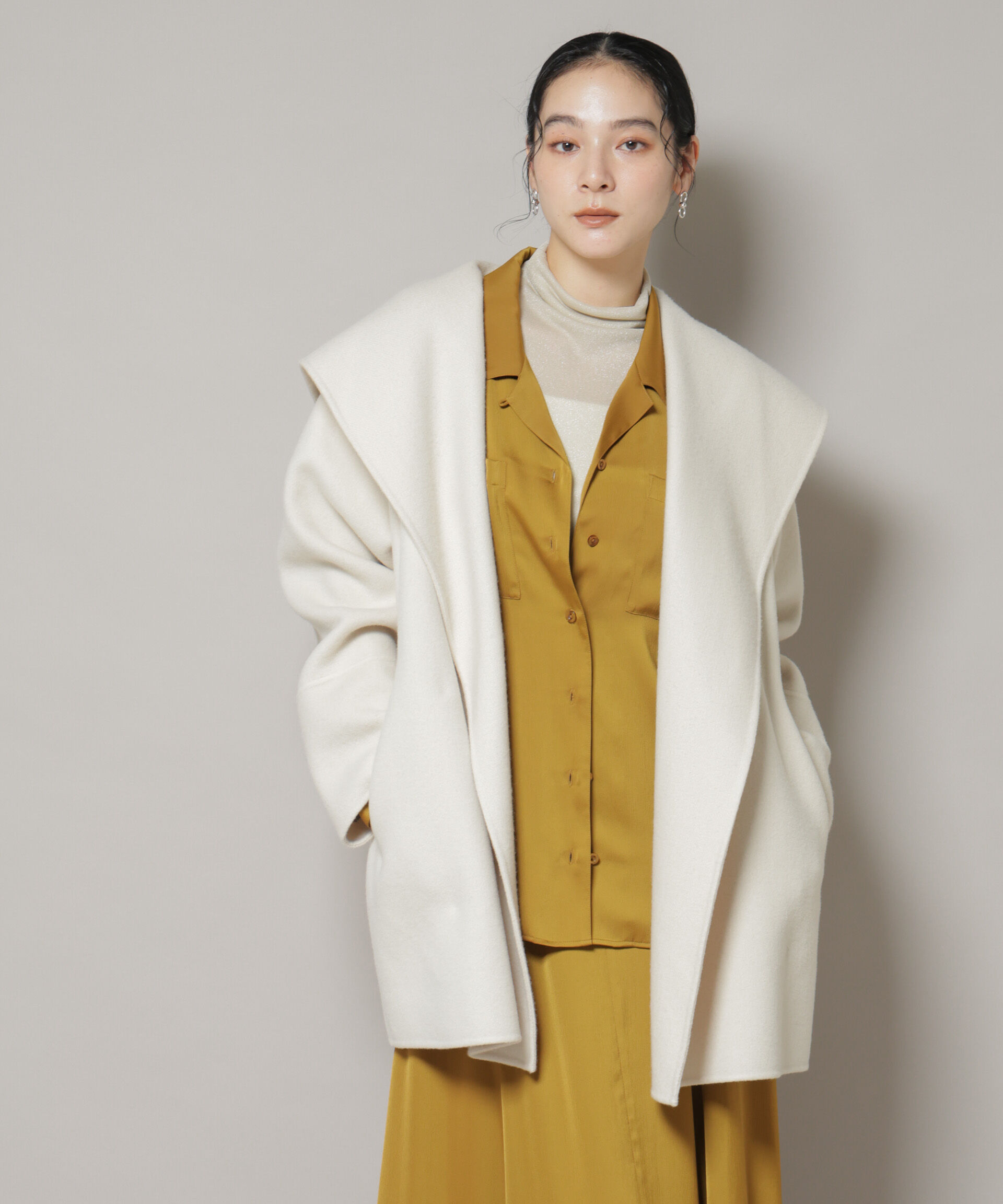 nano･universe「SUPER110blend リバーショールミディコート」|その他|