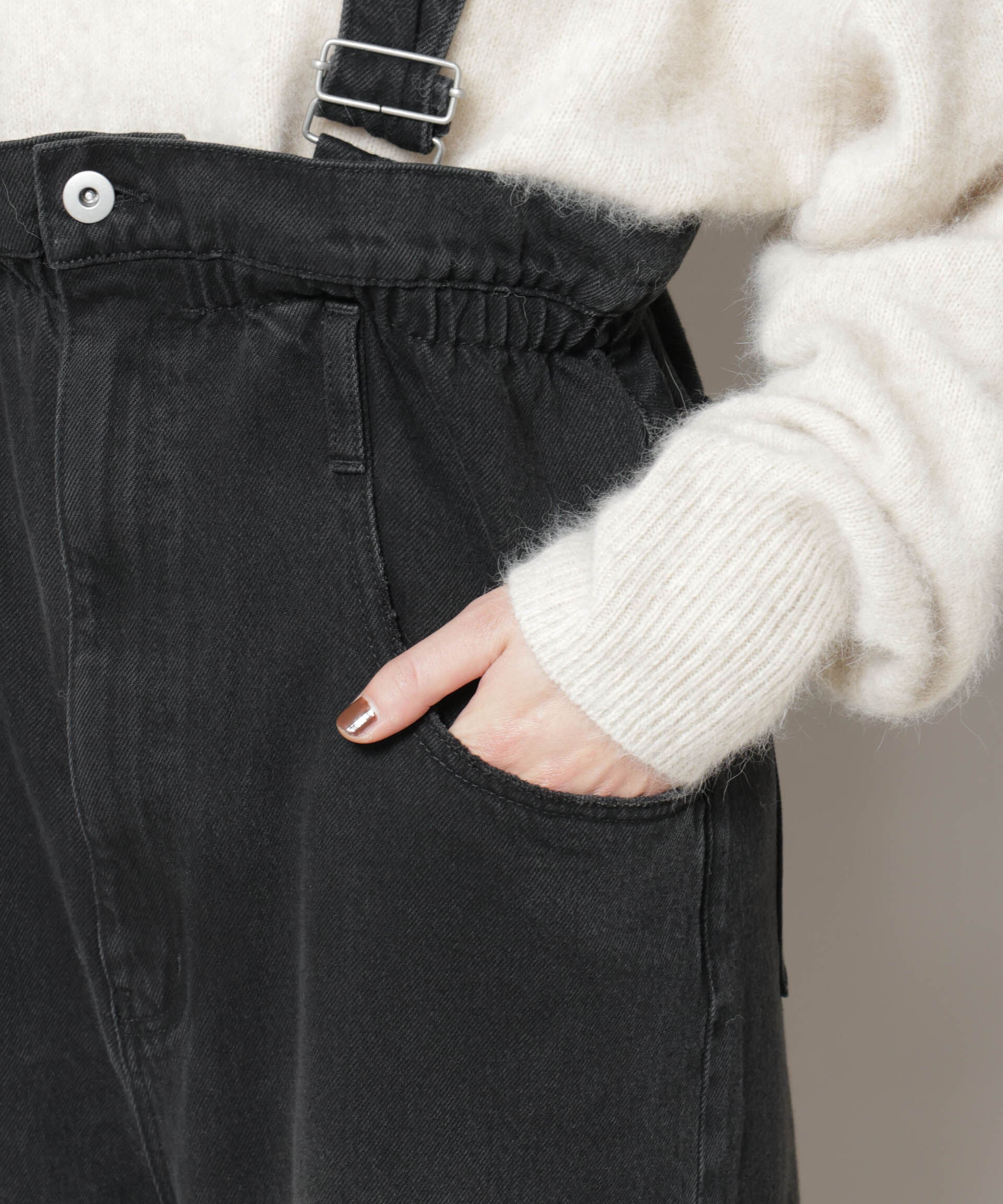 nano･universe「コットンワイドサロペット」|ワンピース|