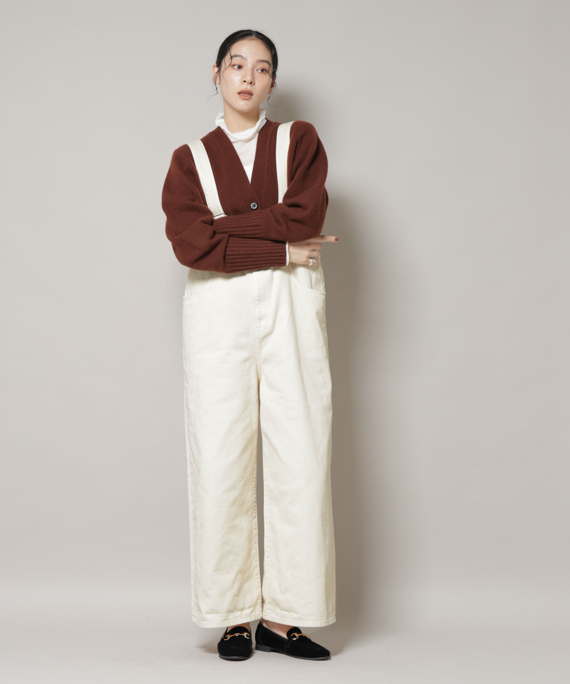 nano･universe「コットンワイドサロペット」|ワンピース|