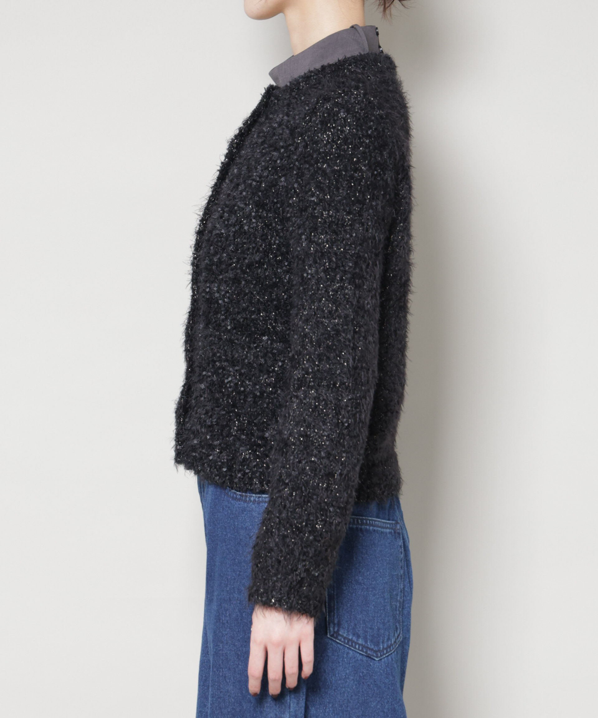 nano･universe「チュールシャギークルーネックニットカーディガン」|ニット・セーター|