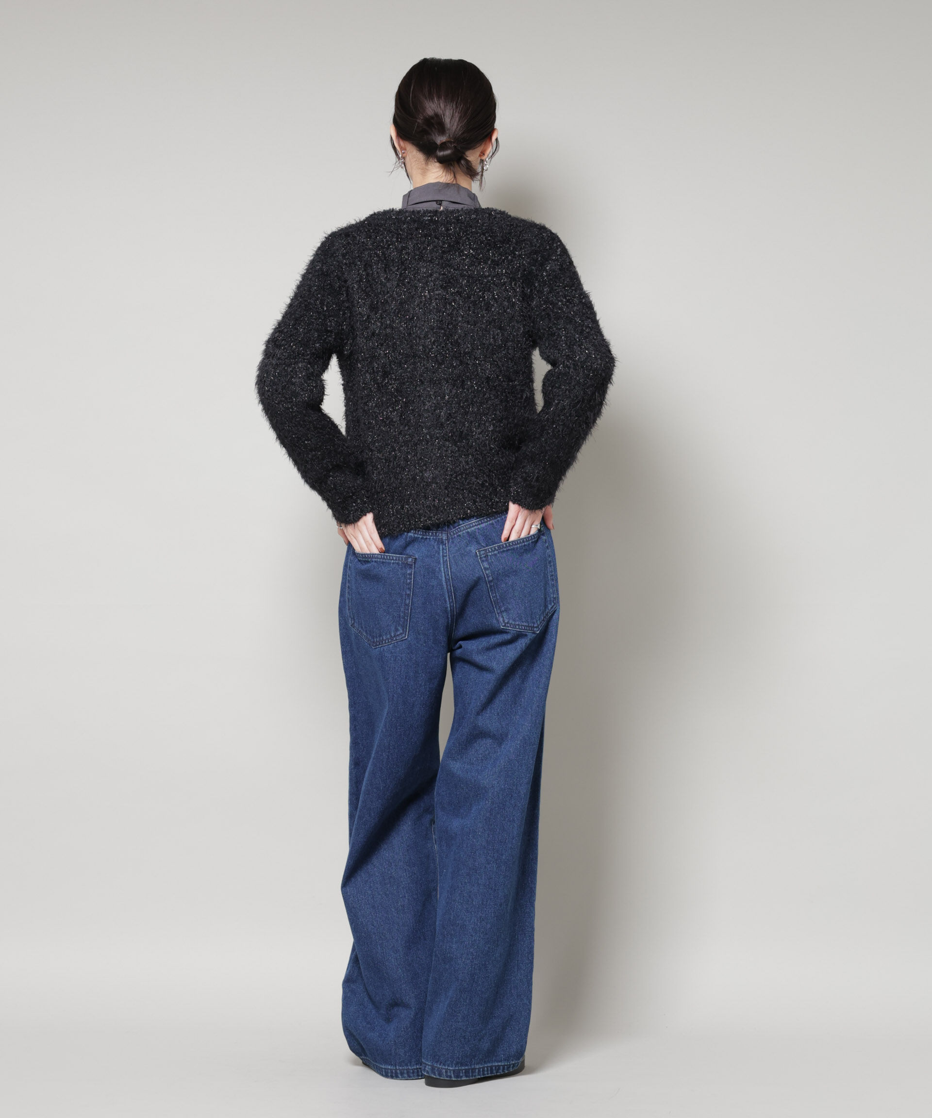 nano･universe「チュールシャギークルーネックニットカーディガン」|ニット・セーター|