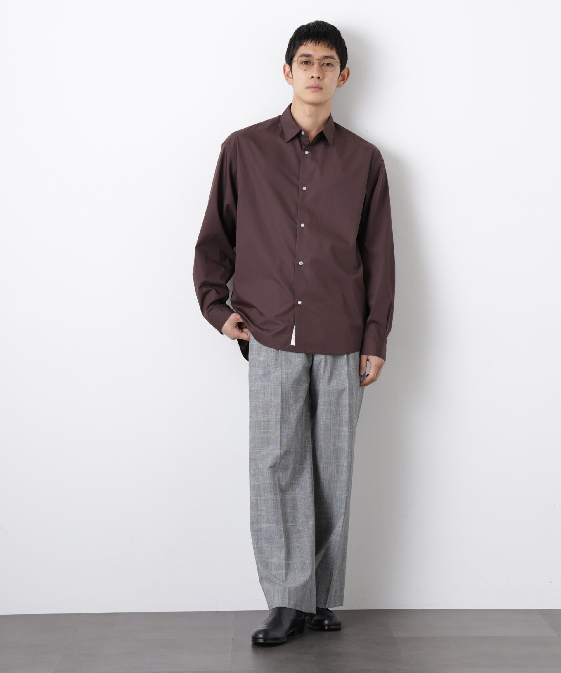 nano･universe「「大人のワイドシャツ」レギュラーカラー 長袖」|シャツ・ブラウス|