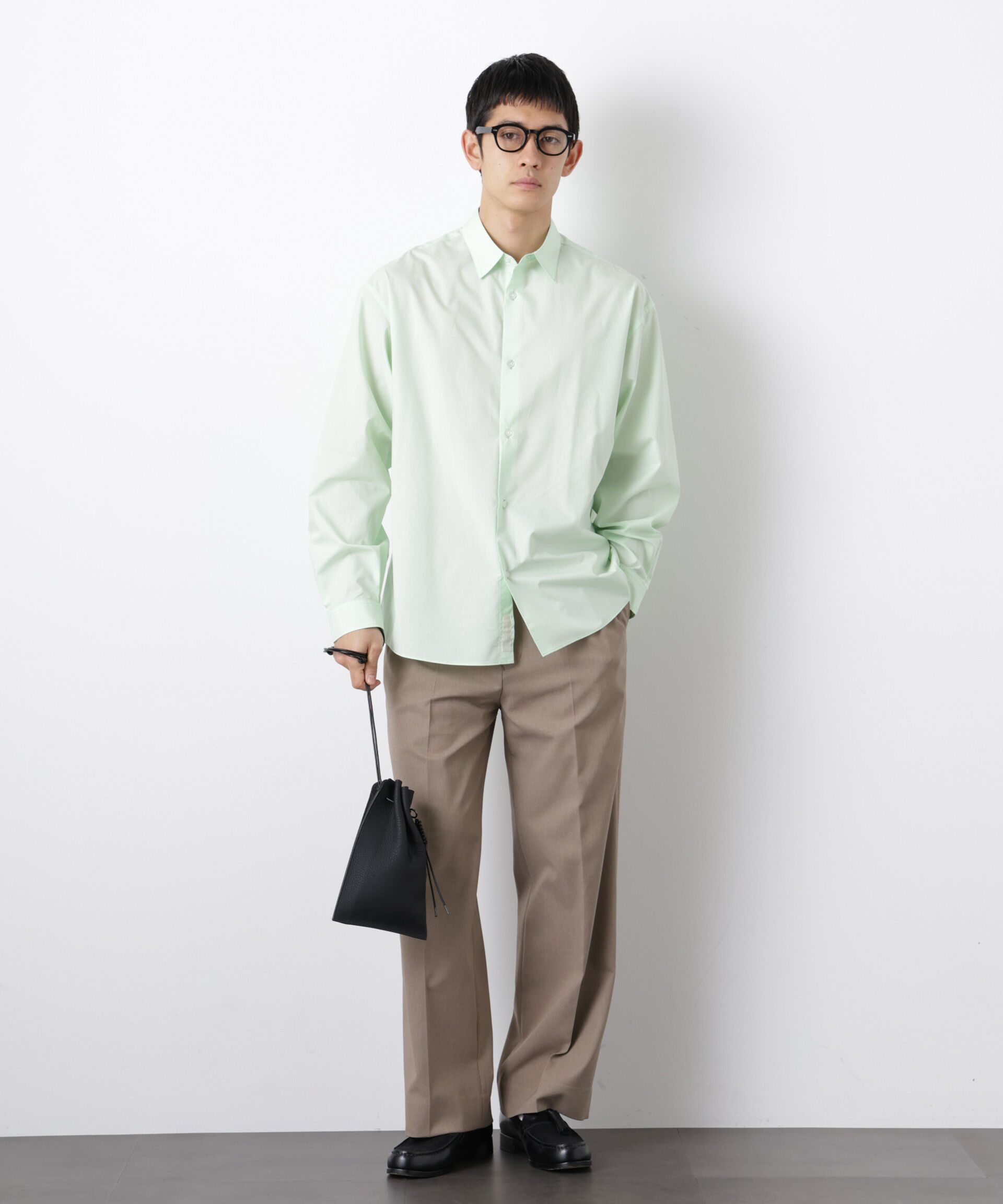 nano･universe「「大人のワイドシャツ」レギュラーカラー 長袖」|シャツ・ブラウス|