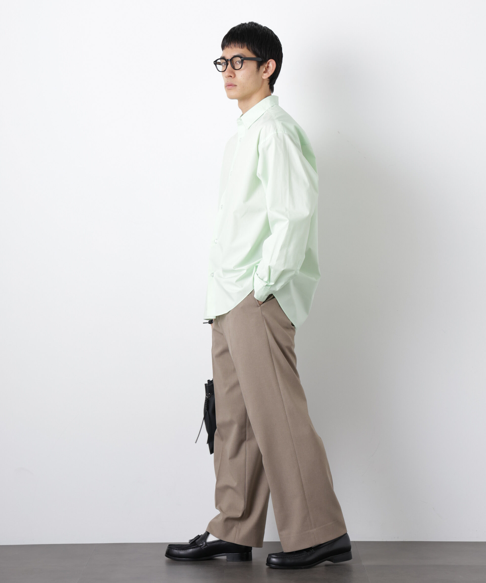 nano･universe「「大人のワイドシャツ」レギュラーカラー 長袖」|シャツ・ブラウス|