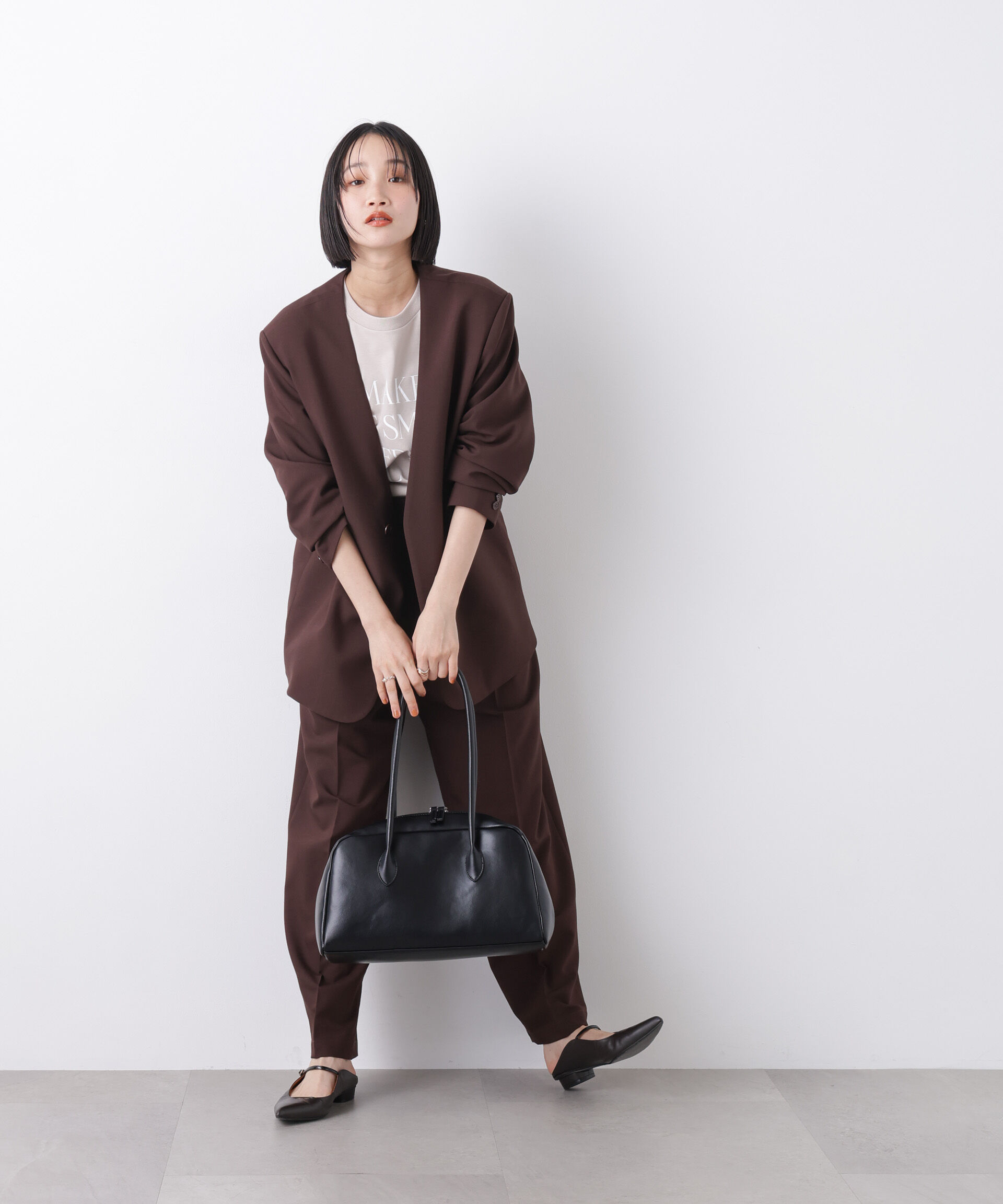 nano･universe「横型ボストンバッグ」|ショルダー・メッセンジャー|