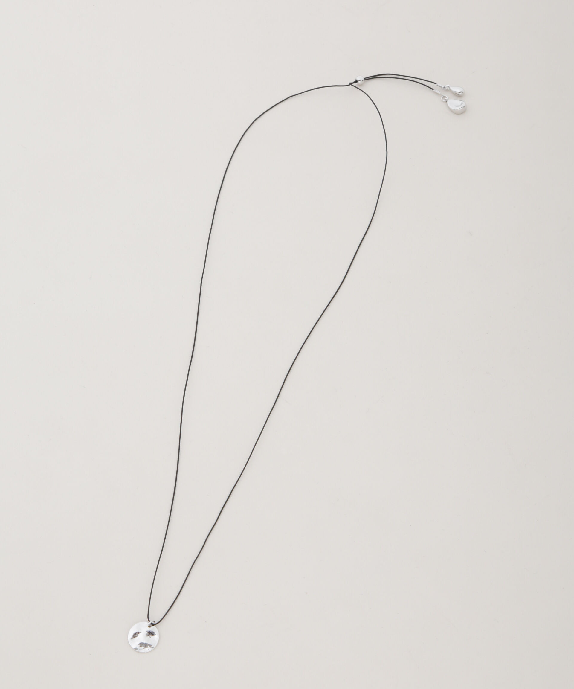 nano･universe「長さ調整可アジャスターコードネックレス」|ネックレス|