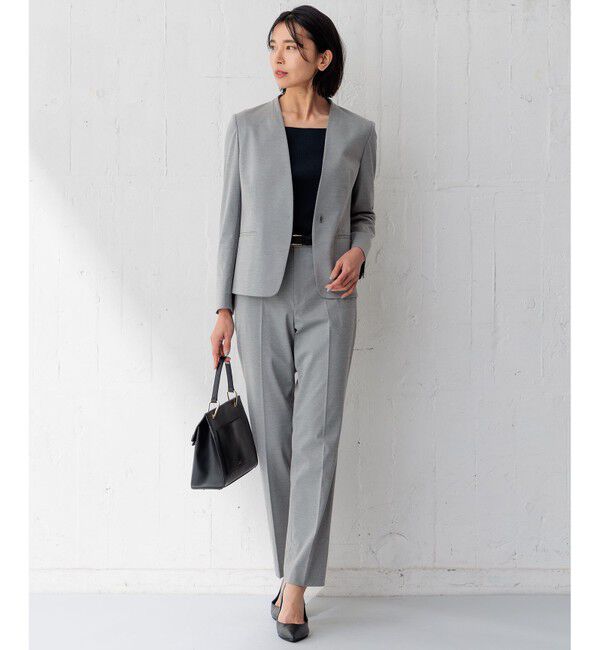 23区「【洗える】コンパクトリブ スクエアネック カットソー」|Tシャツ・カットソー|