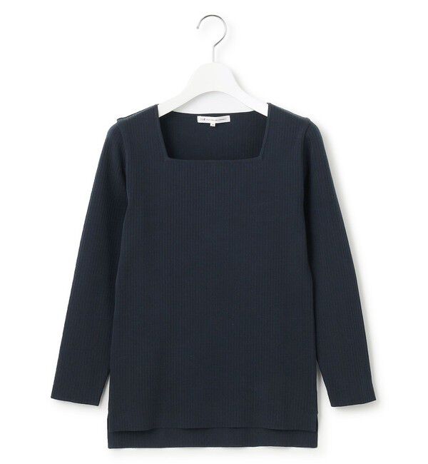 23区「【洗える】コンパクトリブ スクエアネック カットソー」|Tシャツ・カットソー|