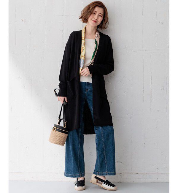 23区「【洗える】リネンシルクブレンド カーディガン」|カーディガン|