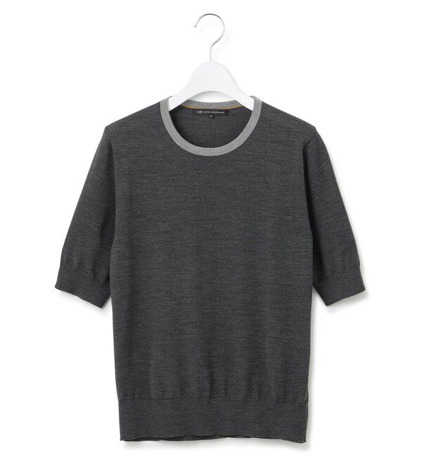 23区「【洗える】サステナブルウール 半袖 ニット」|ニット・セーター|