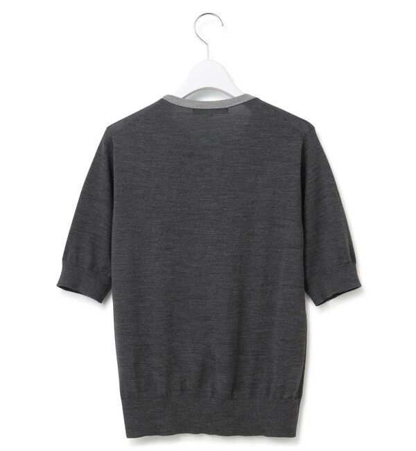 23区「【洗える】サステナブルウール 半袖 ニット」|ニット・セーター|