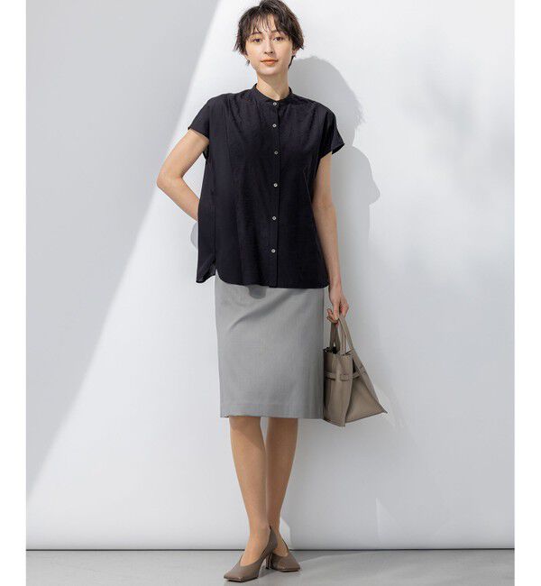 23区「【セットアップ対応】ストレッチシャンブレー タイト スカート」|スカート|