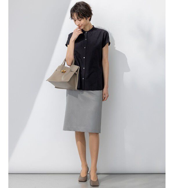 23区「【セットアップ対応】ストレッチシャンブレー タイト スカート」|スカート|