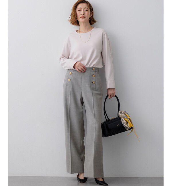 23区「バックボタン TEEブラウス」|シャツ・ブラウス|