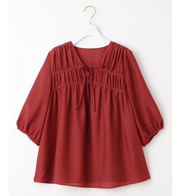 any SiS「【洗える】 ギャザーテント ブラウス」|シャツ・ブラウス|