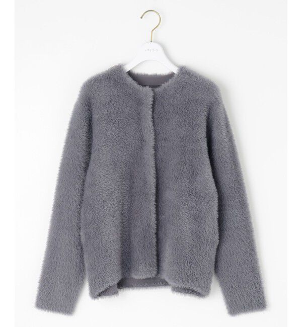 ANY SIS「フェザーニット ジャケット」|カーディガン|