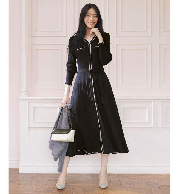 ANY SIS「フェザーニット ジャケット」|カーディガン|