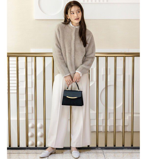 ANY SIS「フェザーニット ジャケット」|カーディガン|