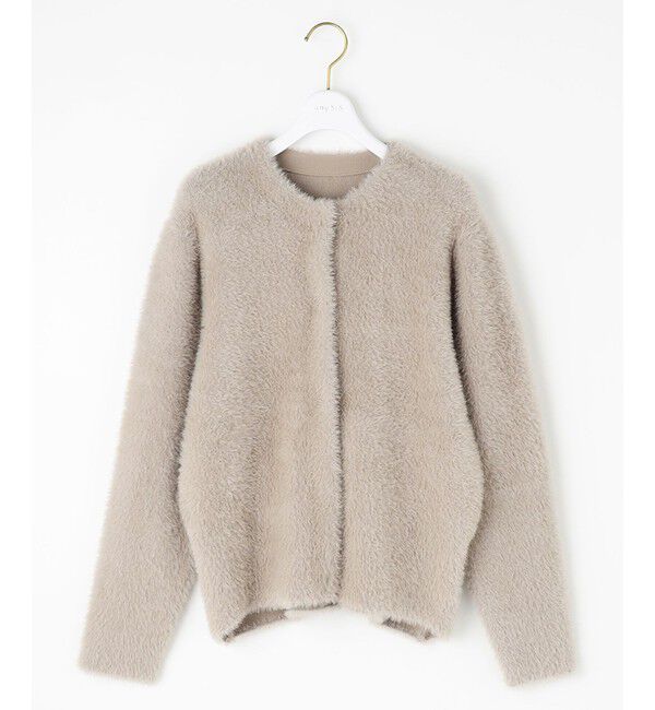 ANY SIS「フェザーニット ジャケット」|カーディガン|