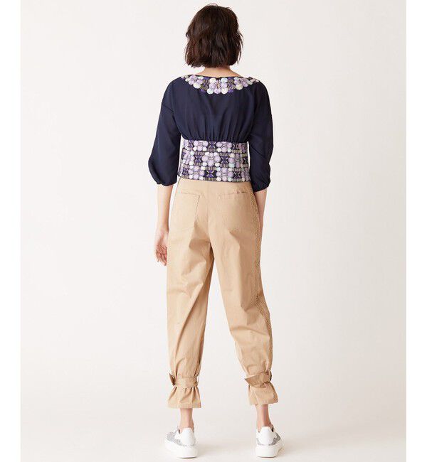 GRACE CONTINENTAL「サイドレースパンツ」|チノ|