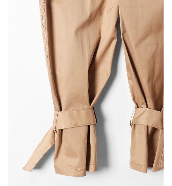 GRACE CONTINENTAL「サイドレースパンツ」|チノ|