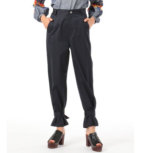 GRACE CONTINENTAL「サイドレースパンツ」|チノ|