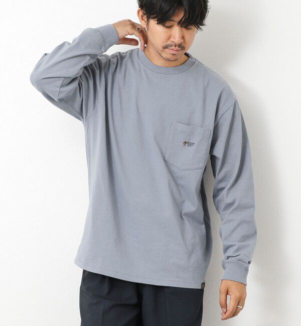 NOLLEY'S goodman「【PENDLETON/ペンドルトン】LOGO EMB LS Tee 25AW」|Tシャツ・カットソー|グレイッシュブルー