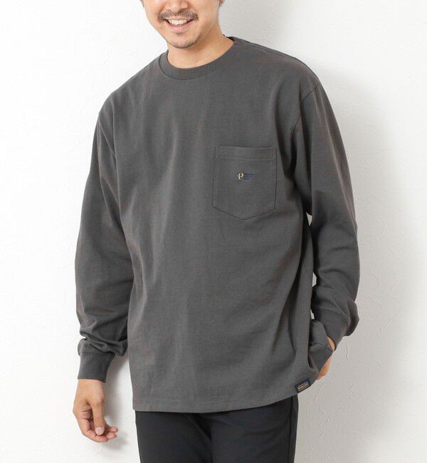 NOLLEY'S goodman「【PENDLETON/ペンドルトン】LOGO EMB LS Tee 25AW」|Tシャツ・カットソー|チャコールグレー