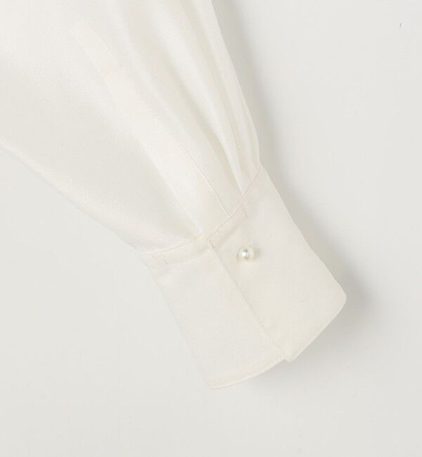 NOLLEY'S「ウォッシャブルパール釦スキッパータックブラウス」|シャツ・ブラウス|