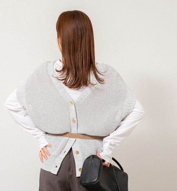 NOLLEY'S「【WEB限定】《手洗い可能》ペーパーヤーン2WAYベスト」|ベスト・ジレ|