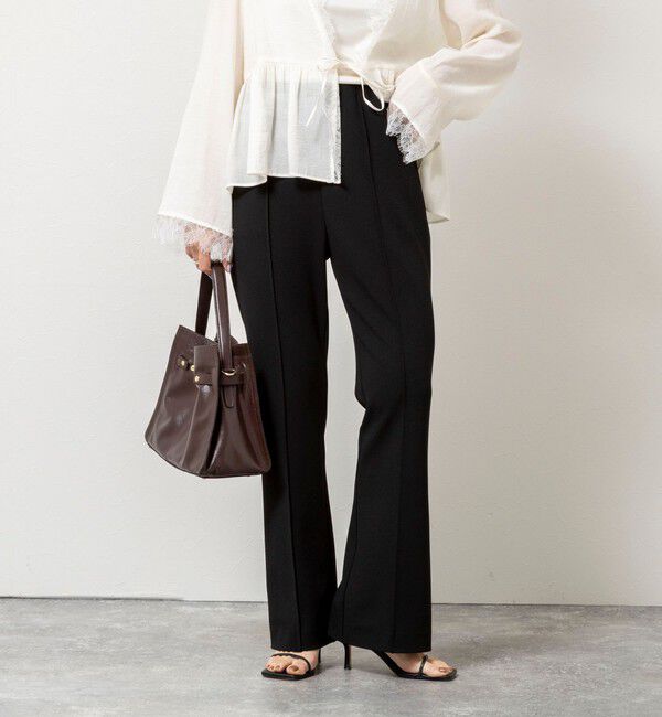 NOLLEY'S sophi「ウォッシャブルカットジョーゼットスリットパンツ」|その他|