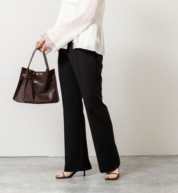 NOLLEY'S sophi「ウォッシャブルカットジョーゼットスリットパンツ」|その他|