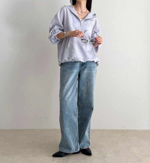 fredy emue「ストライプアノラックシャツブルゾン」|シャツ・ブラウス|