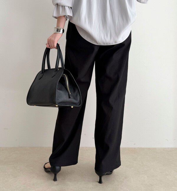 fredy emue「【接触冷感&times;UVカット/マルチ機能】ドライオックスセミワイドイージーパンツ」|チノ|