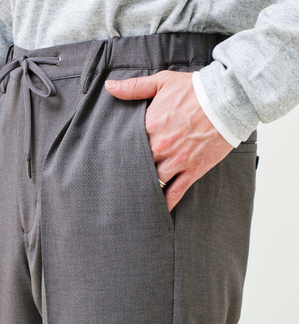 GLOSTER「【セットアップ対応】リネンタッチドビーイージーパンツ」|チノ|