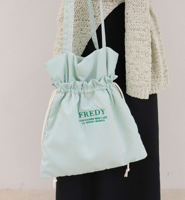 fredy emue「アウトポケットストライプロゴトートバッグ」|トートバッグ|