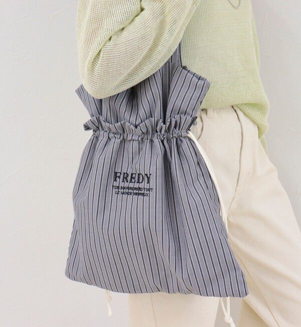 fredy emue「アウトポケットストライプロゴトートバッグ」|トートバッグ|