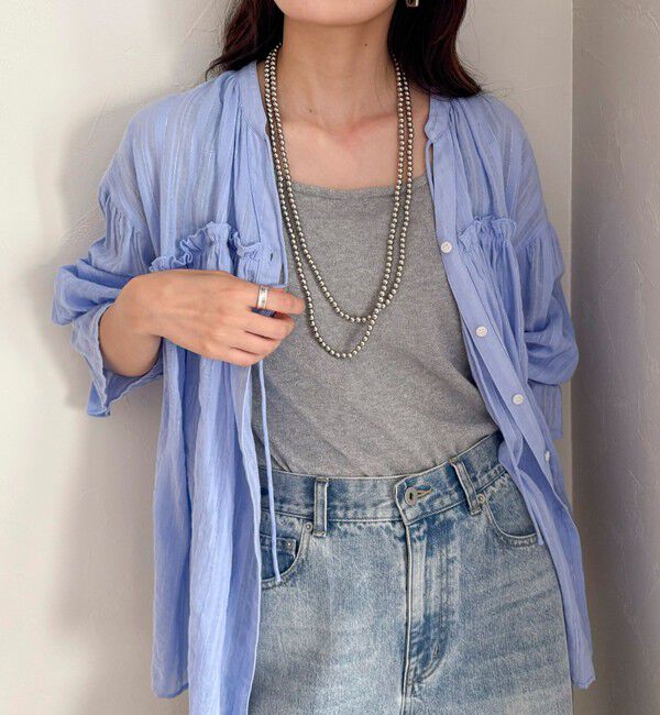 fredy emue「パール/メタルマルチロングネックレス」|ネックレス|