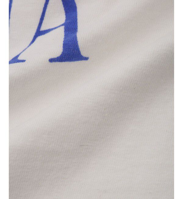 SALON adam et rope'「【Americana（アメリカーナ）】ラフィー丸胴 プリントT / センターロゴ」|Tシャツ・カットソー|