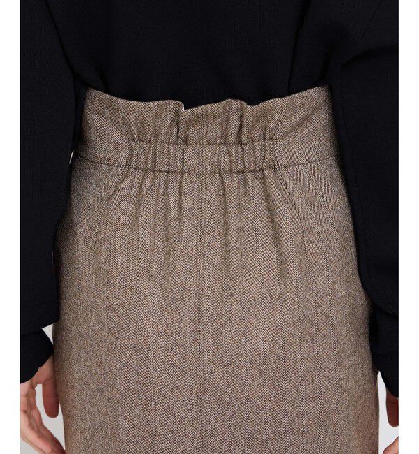 ROPE「【WEB限定】ヘリンボーンポケット付きタイトスカート」|スカート|