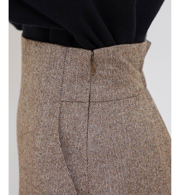 ROPE「【WEB限定】ヘリンボーンポケット付きタイトスカート」|スカート|