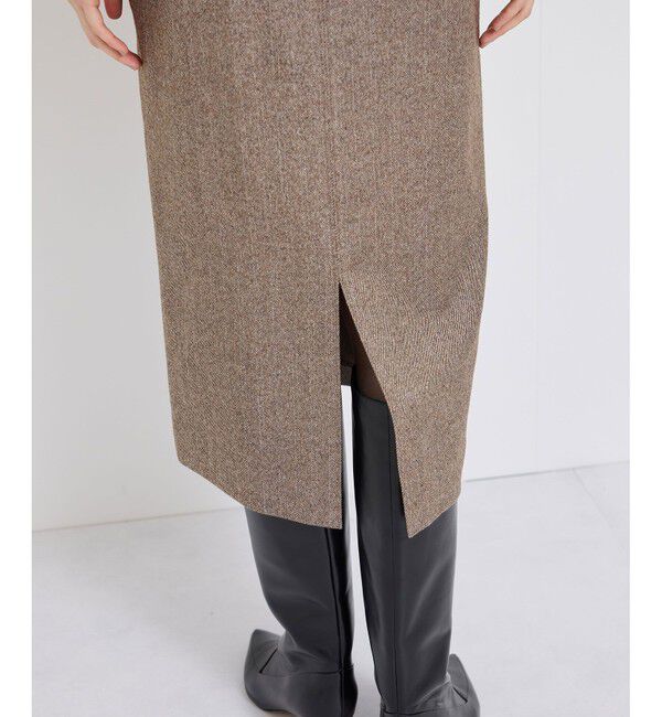 ROPE「【WEB限定】ヘリンボーンポケット付きタイトスカート」|スカート|