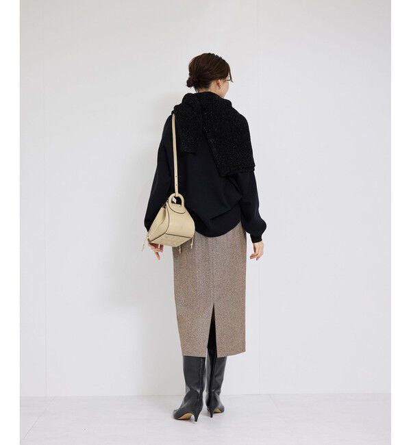 ROPE「【WEB限定】ヘリンボーンポケット付きタイトスカート」|スカート|