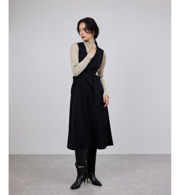 ROPE「トリアセテート ジャンパースカート/イージーケア」|ワンピース|