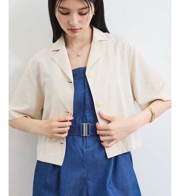 VIS「開襟リネンライクシャツ」|シャツ・ブラウス|キナリ(16)