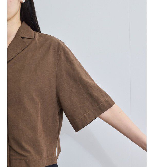 VIS「開襟リネンライクシャツ」|シャツ・ブラウス|